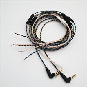 Semi-Finished Earphone <b>Cables</b> With <b>Microphones</b> Snake Pattern Copper Aluminum Core TPE Material For Portable Audio Player - Product Image 3