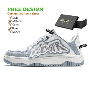 Best Quality Designer Custom Logo 3D Skate Sneaker Zapato Online Shoes Shopping Jeans Running Shoe for Men