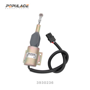 Populace Stop Solenoid 3930236 For Diesel <b>Generator</b> Fuel Cut Off Valve - Product Image 2