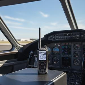 Radio VHF aérienne ICOM IC-A25NE |   Radio bidirectionnelle <span class=keywords><strong>mobile</strong></span> IP57, talkie-walkie longue portée 10 km pour voiture et pilote - Product Image 2