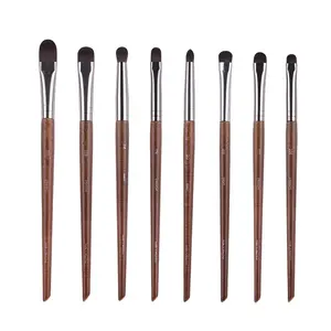 Heygo Groothandel Goede Prijs 8 Stuk Paard Haar Oogschaduw Borstel Set Cadeau Dier Haar Make-Up Borstel Set