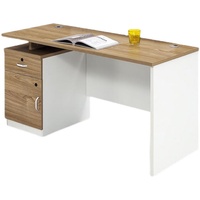 Escritorio de oficina ejecutivo moderno hecho de madera para el personal, estación de trabajo, muebles, casas, mesa de ordenador, escritorio de oficina básico