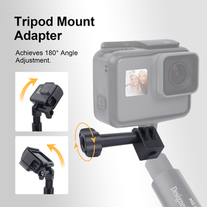 Adaptador de trípode Mechrig compatible con cámara de aluminio 1/4-20 adaptador de montaje de trípode compatible con Gopro Hero y más (paquete de <span class=keywords><strong>2</strong></span>) - Product Image 3