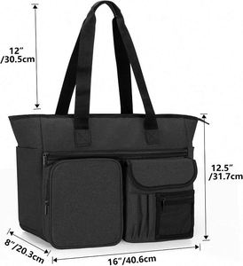 Sac fourre-tout pour infirmière, échantillon gratuit, pour le travail, avec compartiment rembourré pour ordinateur portable 15,6 pouces, sac fourre-tout convertible pour femme - Product Image 1