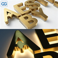 Lettres lumineuses LED rétroéclairées noires mates personnalisées sans MOQ, enseignes ultra-minces rétroéclairées, logo LED extérieur pour la réception d'entreprise