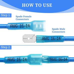Dingyuan fdfd MDD cách điện biển Ô tô nhiệt thu nhỏ nữ và nam Spade kết nối nhanh chóng ngắt kết nối dây uốn thiết bị đầu cuối - Product Image 4