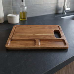 Planche à découper en bois, plateau de service, artisanat, personnalisable, durable, écologique, non toxique, durable, rectangulaire, passe au lave-vaisselle - Product Image 1