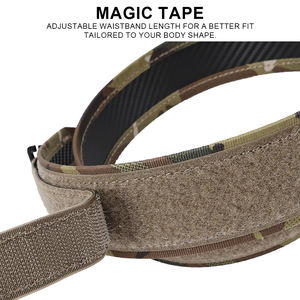 Ceinture de combat légère et réglable SINAIRSFOT Kydex, ceinture intérieure tactique en nylon camouflage pour style ULB - Product Image 4