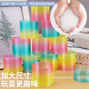 Jouet à ressort arc-en-ciel modèle 521A, 5,2x5 cm, spinner anti-stress en plastique pour enfants, unisexe - Product Image 5