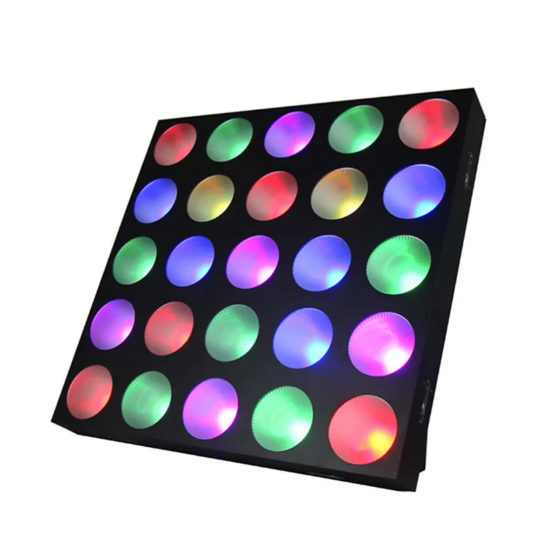 LED 25x30W RGBW Blinder Matrix Lamp DMX512 Stage Effect Lighting Good For DJ Disco Party Dance Floor e decorazioni natalizie
