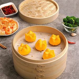 Vaporera de Bambú Reutilizable para Fermentación y Cocción de Momo, Comprar en Línea, Papel <span class=keywords><strong>Pergamino</strong></span>, Rejilla para Huevos, Cocedor, Nuevo Estilo - Product Image 3
