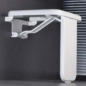 KS Bathroom <b>Folding</b> <b>Stool</b> Plastic Wall Mounted Shower Seat 220 Kg Load Capacity Modern Design For Elderly Safety - Product Image 3
