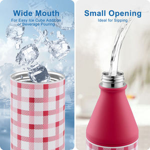 <span class=keywords><strong>Botella</strong></span> Térmica Reutilizable a Prueba de Fugas para Deportes y Viajes, Estilo Cuadros Rosas, All Day Slim Frost Tropic - Product Image 6