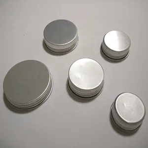 Lids Aluminum Cap 47mm 43mm 37mm 35mm 28mm Screw Metal Free Sample Plastic Caps for Bottles Round Aluminium Customized Accepted