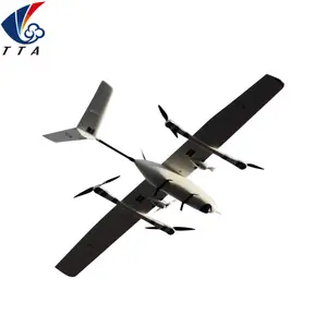 Grande evento de monitoramento de vigilância uav drone lançando mão de asa fixa