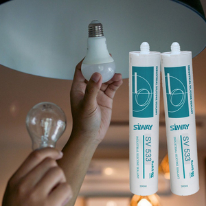 Nhà sản xuất RTV liên kết dealcoholized caulking nhiệt dán Trắng LED bóng Đèn công nghiệp <span class=keywords><strong>Silicone</strong></span> <span class=keywords><strong>sealant</strong></span> dính với mùi thấp - Product Image 4