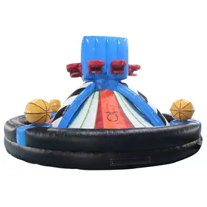 Players Competitive Jump Shot Game Interactive Carnival Inflatable Shooting Stars Basketball Shootout Game