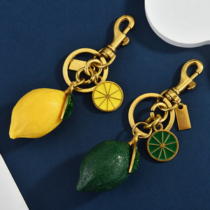 Chaveiro de Limão Fofo com Cristais e Strass, Chaveiro de Fruta para Bolsa, Mochila, Carro, Presente de Joia para Mulheres e Homens - Product Image 2