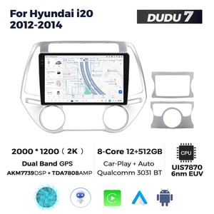 MEKEDE Dudu7 AUTO 2K QLED 2DIN Android Touch ventilador de refrigeración reproductor de pantalla coche soporte DVR para <span class=keywords><strong>Hyundai</strong></span> <span class=keywords><strong>i20</strong></span> 2012-2014 - Product Image 3