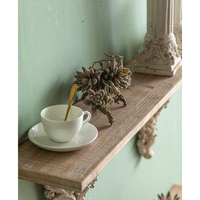 Décoration murale européenne pour étagère nordique antique rustique rétro montée sur étagère flottante décorative de style romain