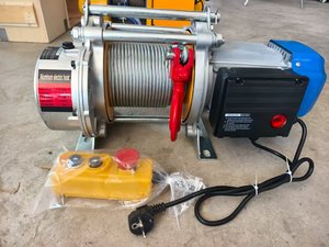 Cabrestante eléctrico de doble cuerda, uso de 30m, 60m, 100m, 1T, 1,5 T, 2,5 T, 3t, polipasto de cadena eléctrico de cuerda de alambre multifunción - Product Image 2