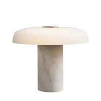 Lampe de table en verre et marbre minimaliste post-moderne, modèle de designer nordique pour salon/chambre, art moderne