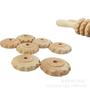 Massage <b>Roller</b> 15in Wooden Acupressure Stick For <b>Back</b> Yoga Home Use - Product Image 3