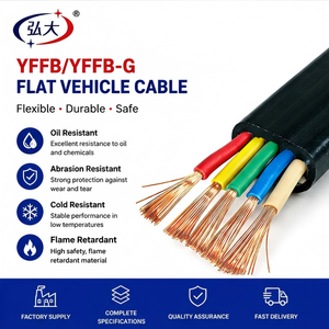Cable Plano Flexible YFFB YFFB-G, Cable para Grúa Resistente al Aceite, Cable de PVC para Elevadores y Transportadores - Product Image 1