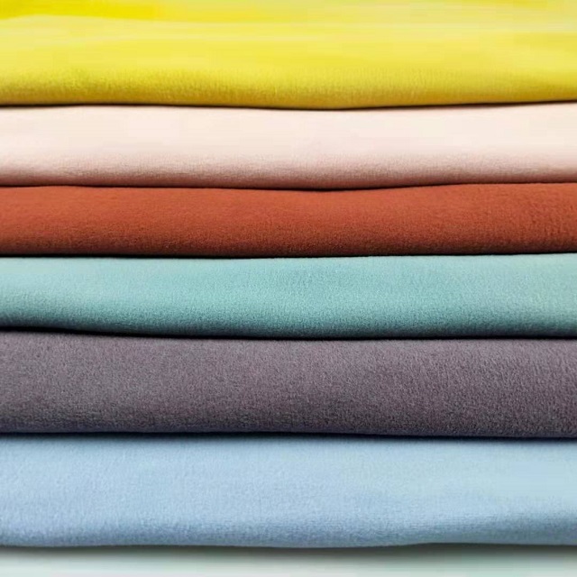 New Fashion Washable Velvet Like Fabric Golden Double Sided Velvet Fabric