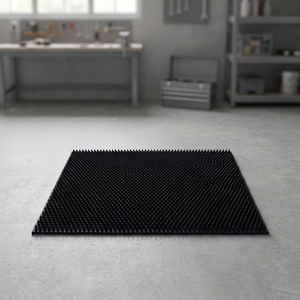 Tapis de porte en caoutchouc durable Condor Black Elaji Mat, écologique, antidérapant, antibactérien, adapté aux animaux domestiques, imperméable, motif floral - Product Image 3