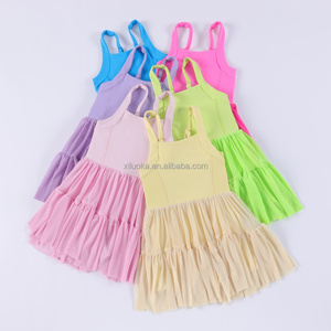 Vestido de Yoga Personalizado com Alças em Malha, Saia de Golfe, Vestido Infantil para Meninas, Vestido de Verão para Bebês - Product Image 3