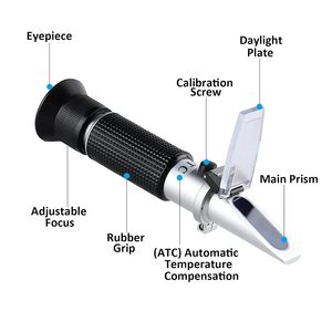 Réfractomètre de salinité 0~28% pour mesurer la teneur en chlorure de sodium dans la saumure, l'eau de mer, le salinomètre, réfractomètre de saumure pour cornichons - Product Image 2