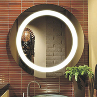 Miroir de salle de bain LED réglable avec cadre métallique personnalisé, finitions laiton brossé, nickel, chrome, anti-buée, commande tactile, miroir mural de vanité
