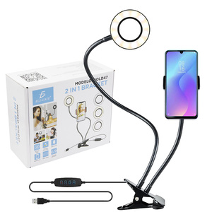 ที่ยึดโทรศัพท์แบบวงแหวนพร้อมไฟ LED สำหรับถ่ายภาพ วิดีโอ และเซลฟี่ - Product Image 3