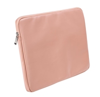 Housse d'ordinateur portable en cuir PU souple, simple et décontractée, imperméable, avec fermeture éclair pour MacBook iPad 11/13/14/15,6 pouces
