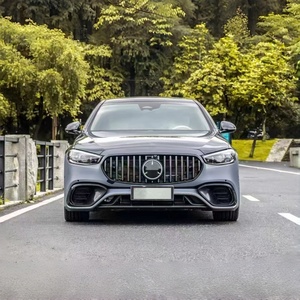Parrilla Delantera Estilo AMG para <span class=keywords><strong>Mercedes</strong></span>-Benz Clase <span class=keywords><strong>S</strong></span> W223 S400 S450 <span class=keywords><strong>S500</strong></span>, Material PP, Compatible con Actualización a S63 S65 - Product Image 3