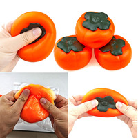 Jouet à presser en forme de fruit, doux et extensible, ASMR, kaki moelleux à remontée lente, anti-stress pour enfants et adultes, cadeau de décompression, vente chaude
