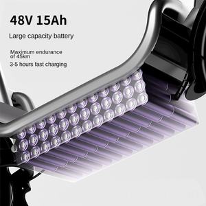 Trottinette électrique pour adultes HEZZO avec batterie au lithium, pliable, à deux roues, moteur sans balais de 500 W/750 W, autonomie de 45 km, vitesse de 32 km/h - Product Image 3