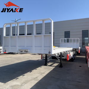 New Bright Hữu Ích Tốt Nhất Công Nghệ Sản Xuất 2/3 Trục Màu Trắng Và Màu Đỏ Nặng Phẳng Đầy Đủ Trailer - Product Image 2