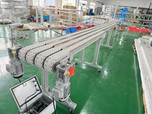 Gebogen Duurzame Pom Kunststof Verstelbare Snelheid Flexibele Ketting Transportband Voor Voedsel Dagelijkse Chemische Industrie - Product Image 3