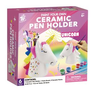 Ensemble de <span class=keywords><strong>peinture</strong></span> pour enfants, porte-stylo en <span class=keywords><strong>céramique</strong></span> de licorne, artisanat créatif, outil de bricolage, offre spéciale, - Product Image 1