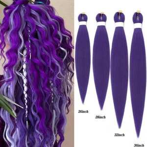 Cheveux tressés pré-étirés en crochet africain HQ Mixed Proc Discount, dreadlocks, cheveux de tressage pré-étirés, soie à basse température - Product Image 3