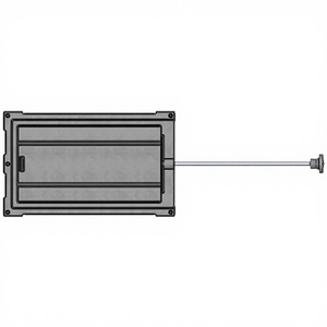 Amortisseur de <span class=keywords><strong>cheminée</strong></span> en fonte avec tige de commande, amortisseur de fumée pour foyer - Product Image 3