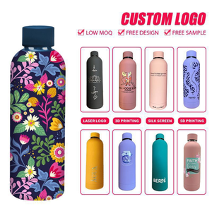 Custom Logo Double Wall Vacuum <b>Insulated</b> Sports <b>Flask</b> Temperature Display 350ml 500ml 750ml Small Mouth Stainless Steel Travel - Product Image 3