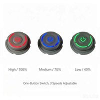 Interrupteur de chauffage Type-C pour gilet chauffant, gants, ceinture, étanche IP67, 3 vitesses, avec batterie rechargeable en option