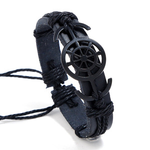 Anker Armband für Männer Ruder Ethnische dünne Marine String Braslet Handmade verstellbare Beach Surfing Nautical Armband - Product Image 1