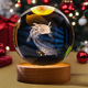 Aban Crystal - Bola <span class=keywords><strong>de</strong></span> Cristal Grabada en 3D con Láser, Lámpara <span class=keywords><strong>de</strong></span> Noche, Regalo <span class=keywords><strong>de</strong></span> Navidad para Bebés y Hogar, Decoración Feng Shui con Base <span class=keywords><strong>de</strong></span> Madera - Product Image 6