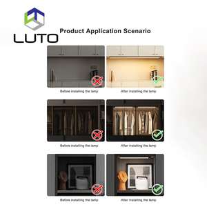 <span class=keywords><strong>Battery</strong></span> Powered không dây Nhà Bếp Có thể sạc lại Closet tuyến Tính Đèn Led cảm biến chuyển động chiếu sáng dưới tủ quần áo tủ ánh sáng - Product Image 5