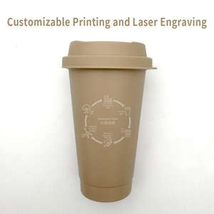 Taza de café sostenible sin PLA Producto ecológico biodegradable y sin plástico - Product Image 3