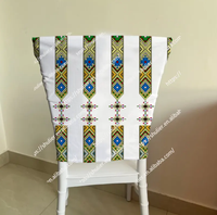 Housse de chaise éthiopienne, style traditionnel éthiopien, couvre-chaise pour banquet, hôtel, fête